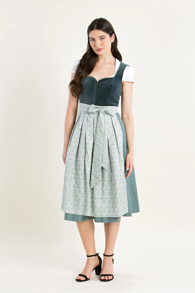 Alpenherz Samtdirndl Melissa Eukalyptus