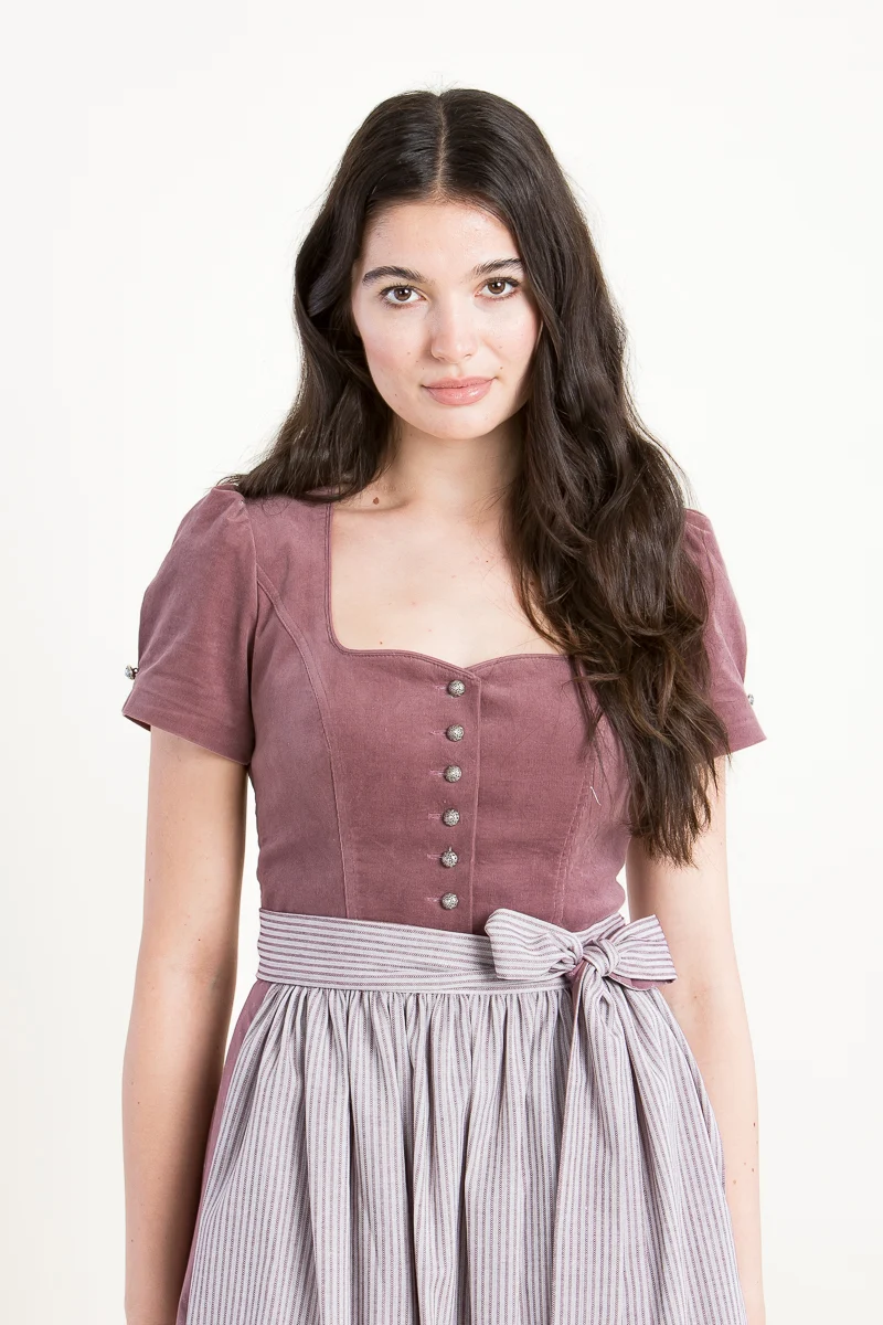 Anno Domini Halbarmdirndl Rosa rosenholz