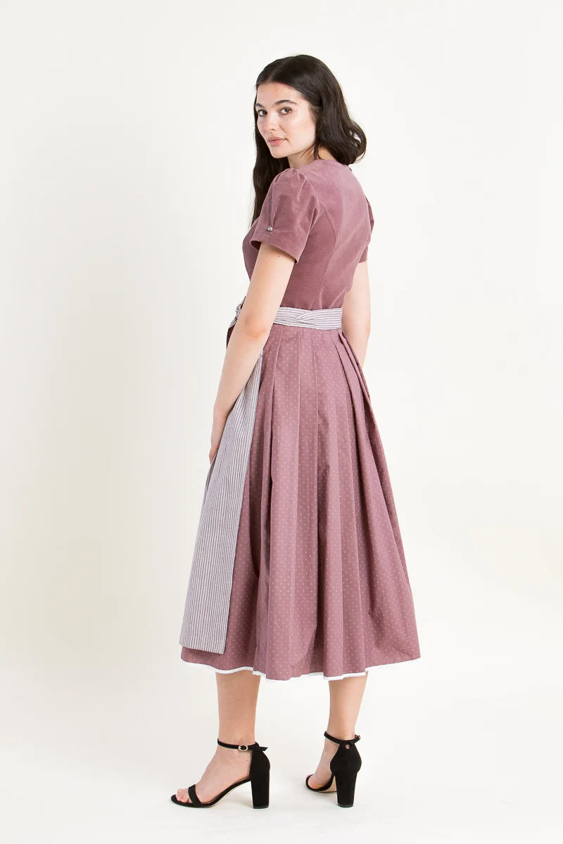 Anno Domini Halbarmdirndl Rosa rosenholz