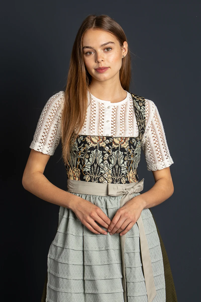 Sportalm Dirndl Freiendorf gemustert blau