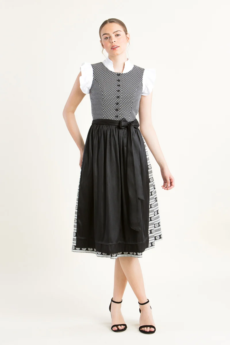 Wenger Hochgeschlossenes Dirndl Laetizia Schwarz