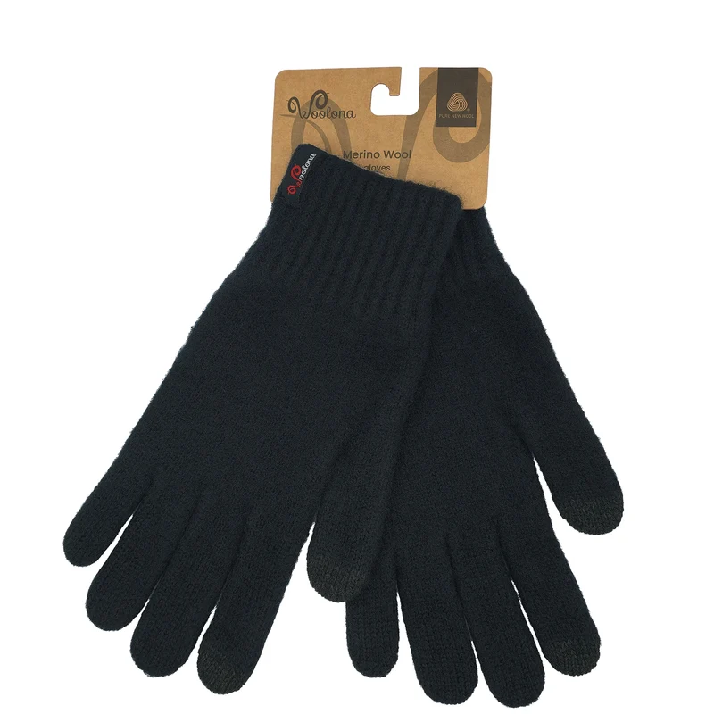 Merino Winterhandschuhe - 100% Merinowolle - Touchscreen-fähig & Warm