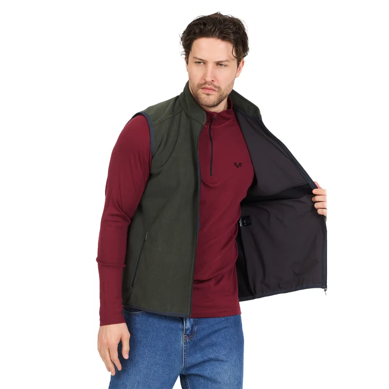 Merino Weste MISTRAL - Polarfleece - Merinowolle