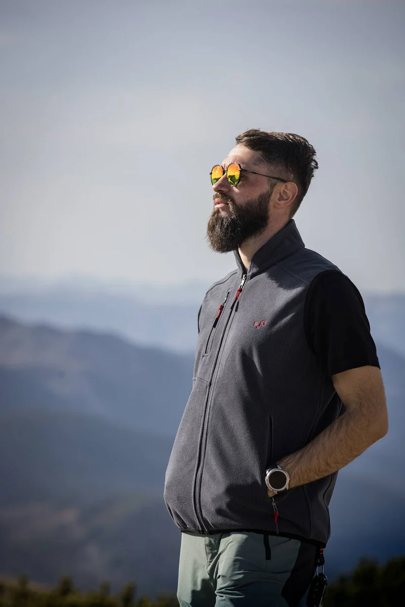 Merino Weste MISTRAL - Polarfleece - Merinowolle