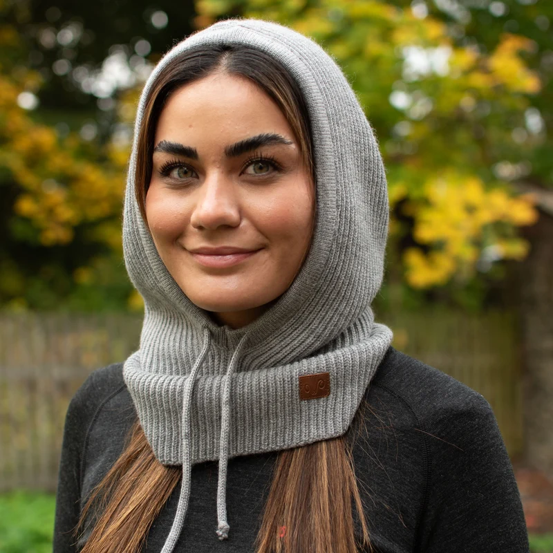 Kapuzenschal Balaclava - Fjara - 100% Merinowolle