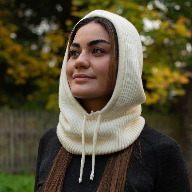 Kapuzenschal Balaclava - Fjara - 100% Merinowolle