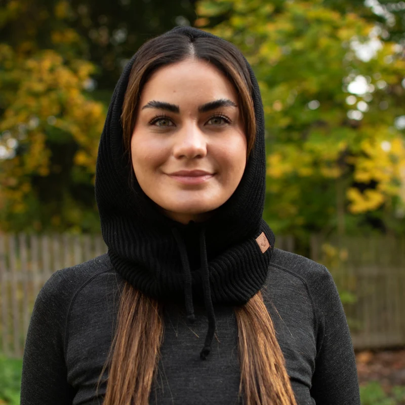 Kapuzenschal Balaclava - Fjara - 100% Merinowolle