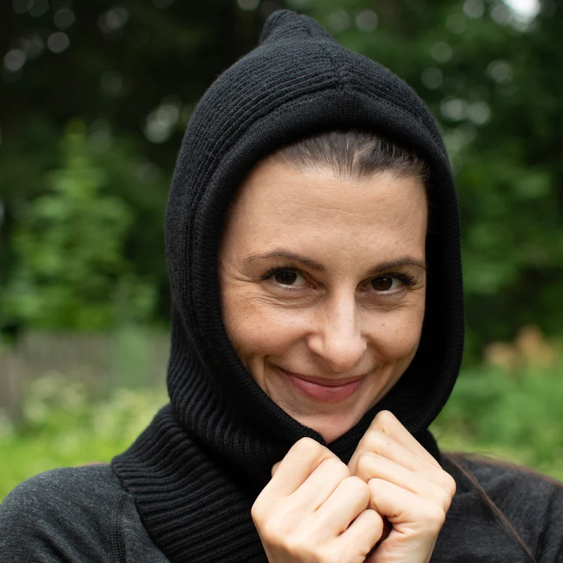 Kapuzenschal Balaclava - Fjara - 100% Merinowolle