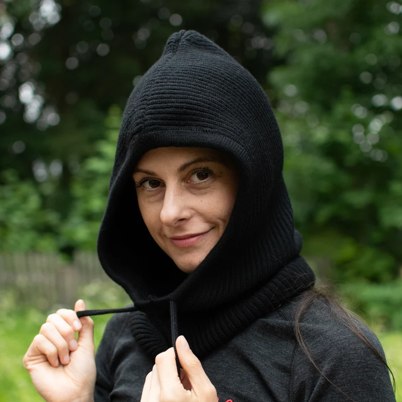 Kapuzenschal Balaclava - Fjara - 100% Merinowolle