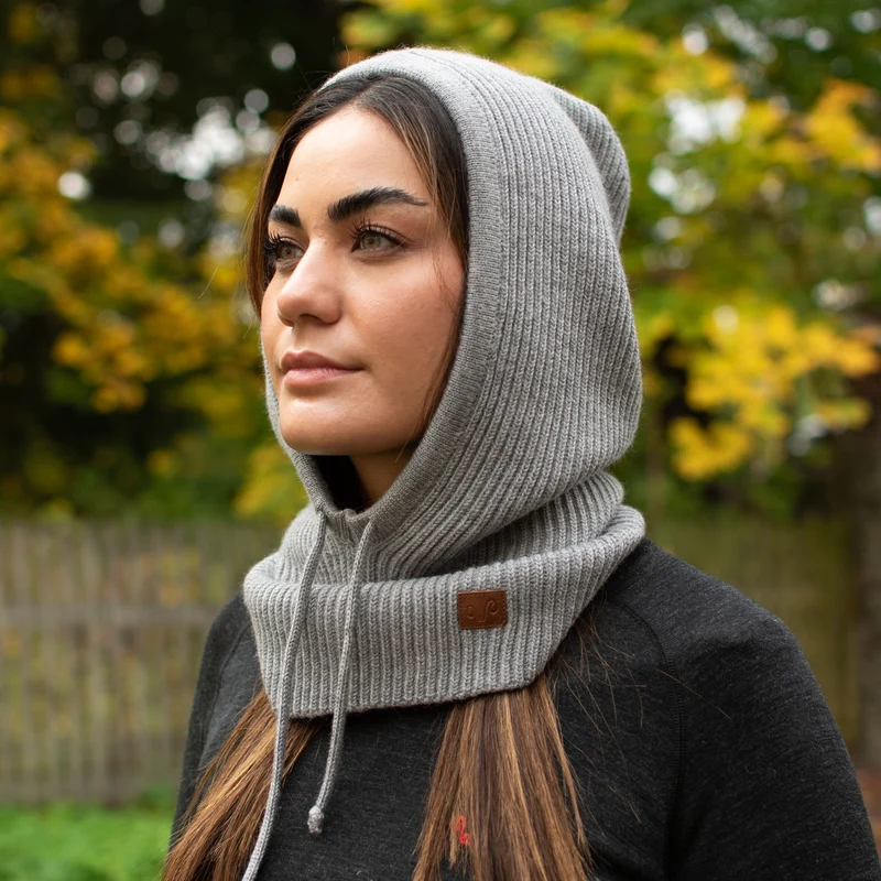 Kapuzenschal Balaclava - Fjara - 100% Merinowolle
