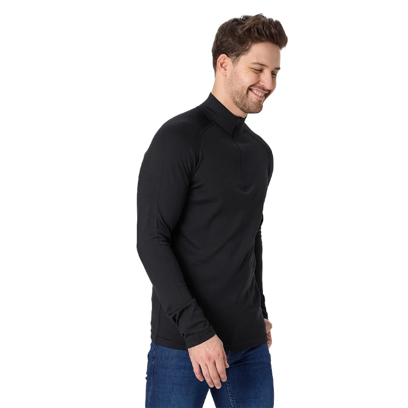 Merino 250 Pullover 1/4 Zip Herren - BORA - 100% Merinowolle