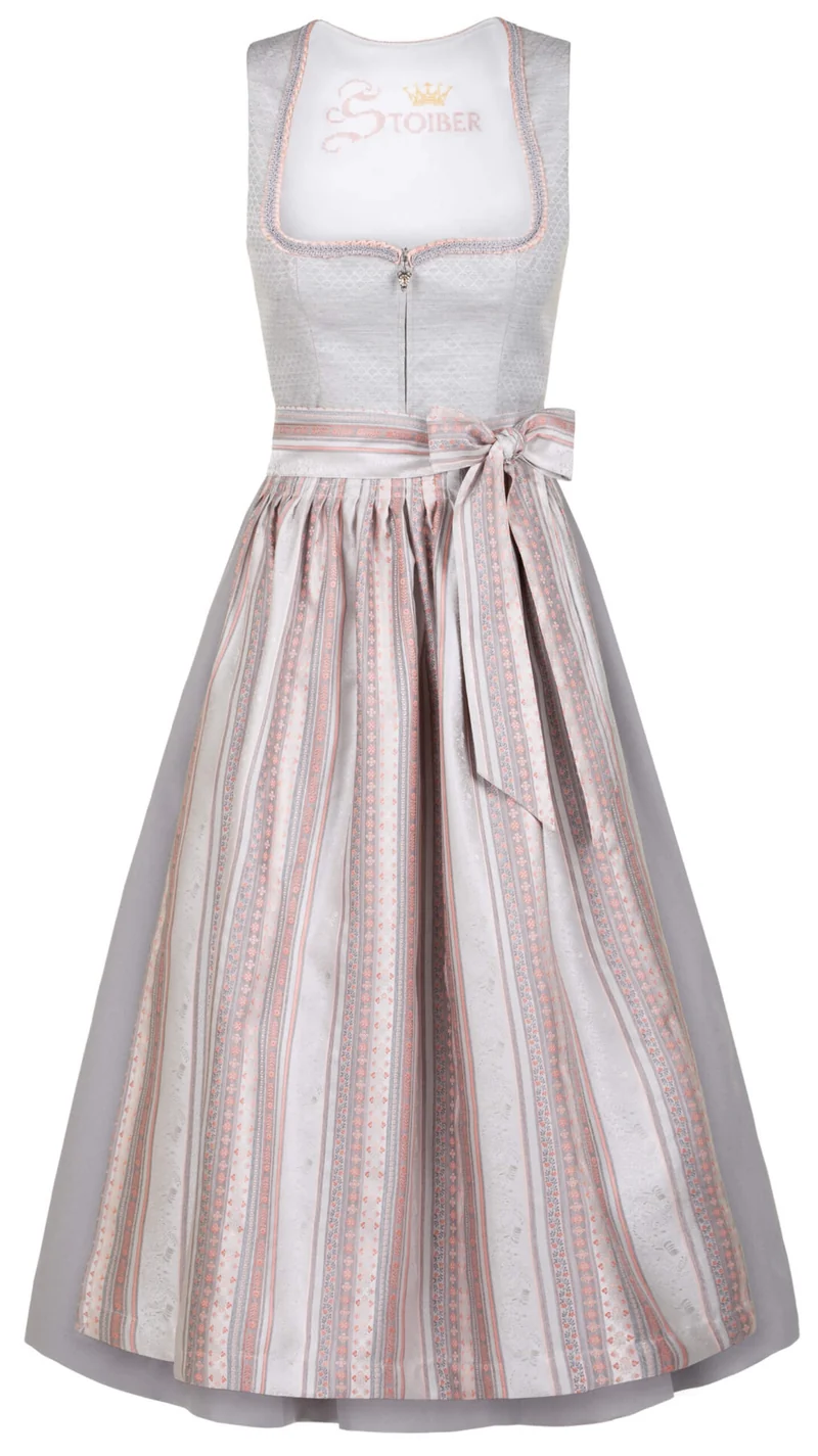 Dirndl Stoiber Ellen silbergrau 80cm