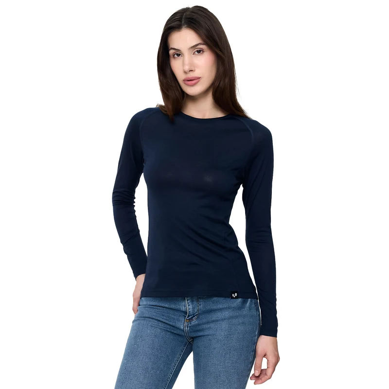 Langarmshirt - KONA - 100% Merinowolle