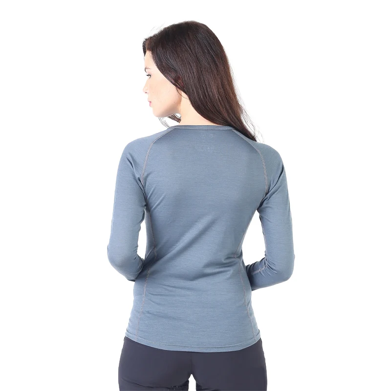 Langarmshirt - KONA - 100% Merinowolle