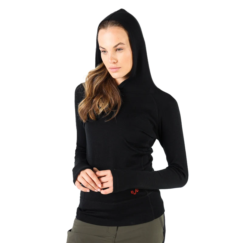 Langarm Hoodie - SONATRA - 100% Merinowolle