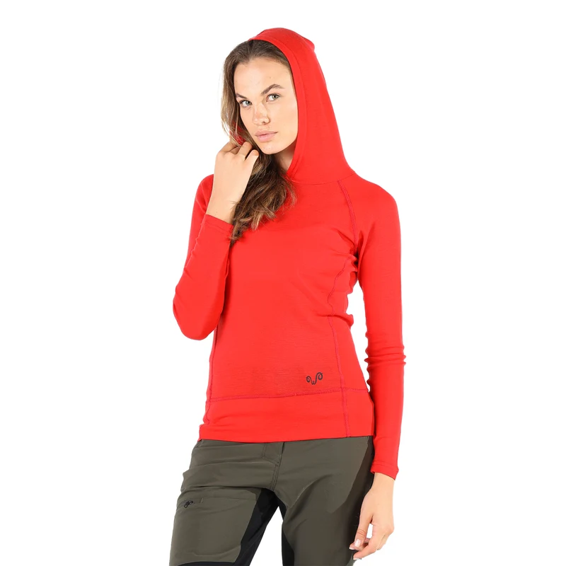 Langarm Hoodie - SONATRA - 100% Merinowolle