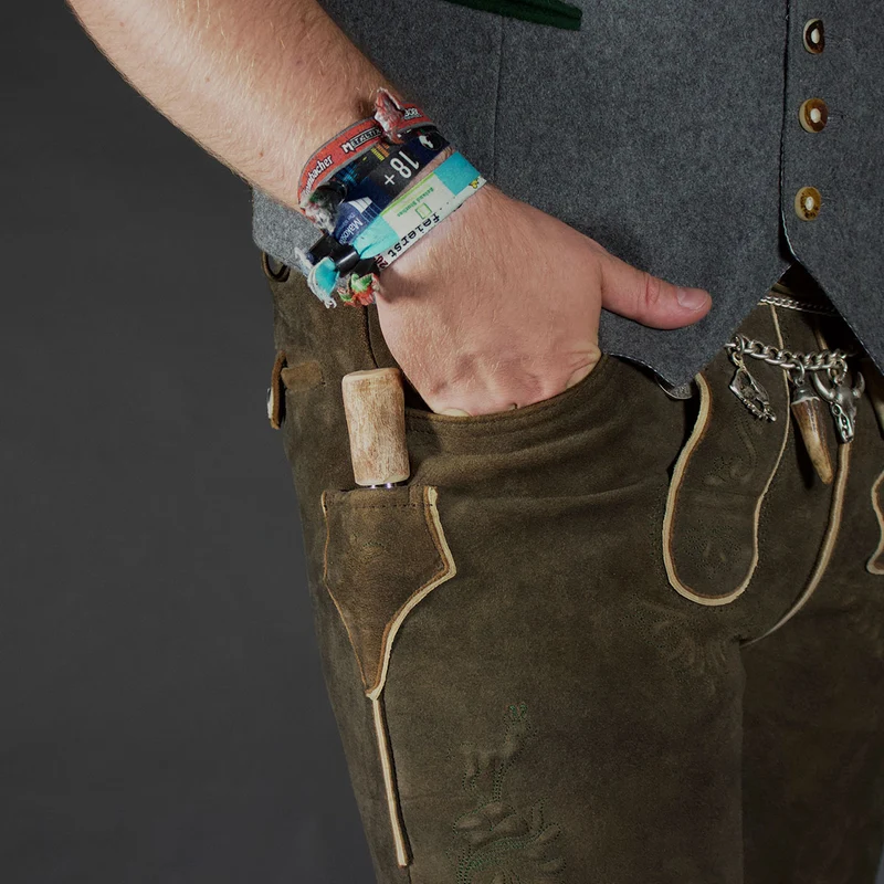 Lederhosen Flachmann Ozapft is