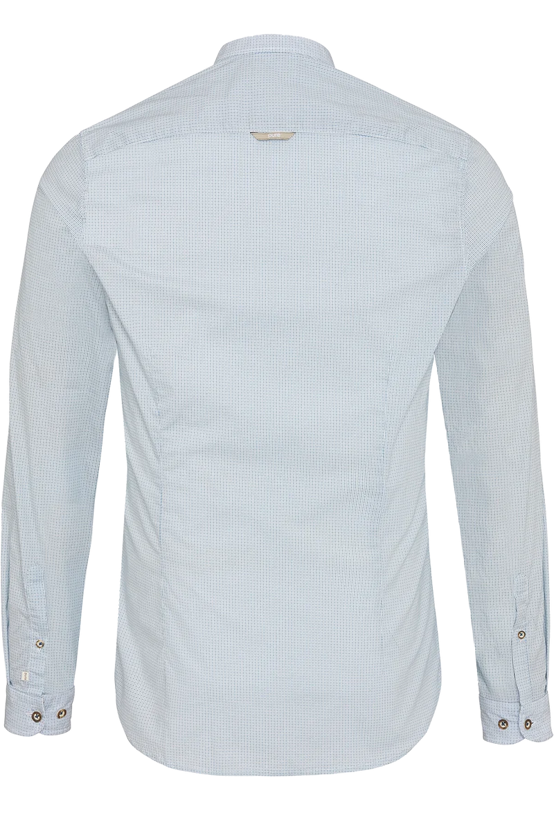 Herren Trachtenhemd gemustert Slim Fit - blau