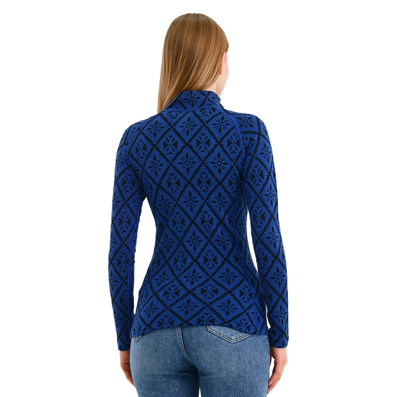 Langarmshirt - VENUS - 100% Merinowolle (Zip)