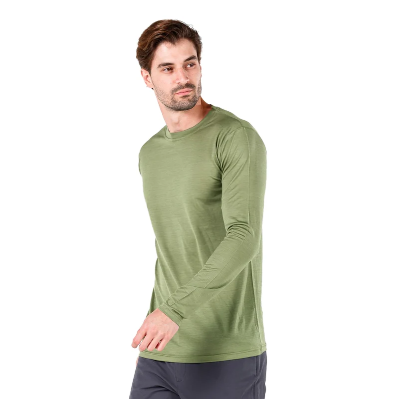 Langarmshirt - ERIS - 100% Merinowolle