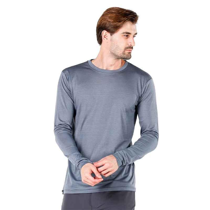Langarmshirt - ERIS - 100% Merinowolle