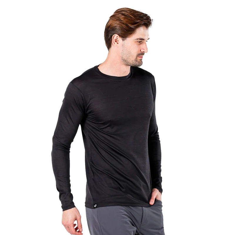 Langarmshirt - ERIS - 100% Merinowolle