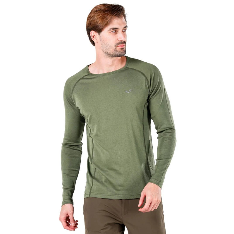 Langarmshirt - REMUS - 100% Merinowolle