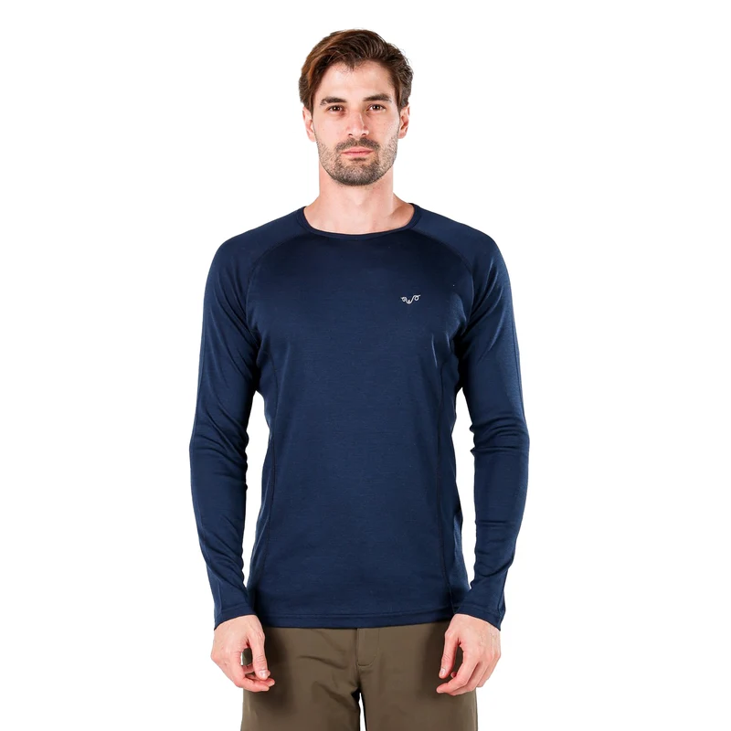 Langarmshirt - REMUS - 100% Merinowolle