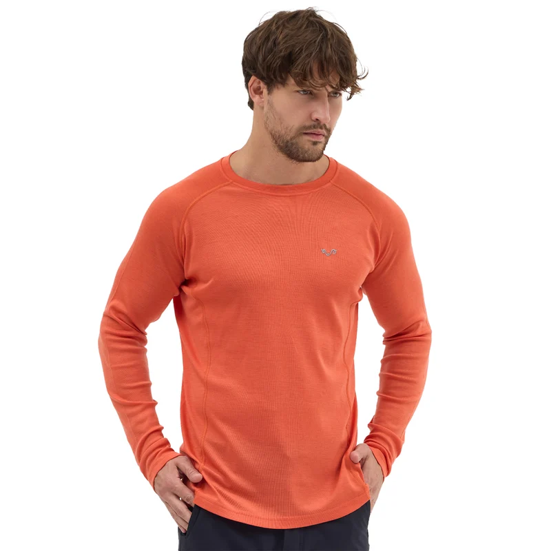 Langarmshirt - REMUS - 100% Merinowolle