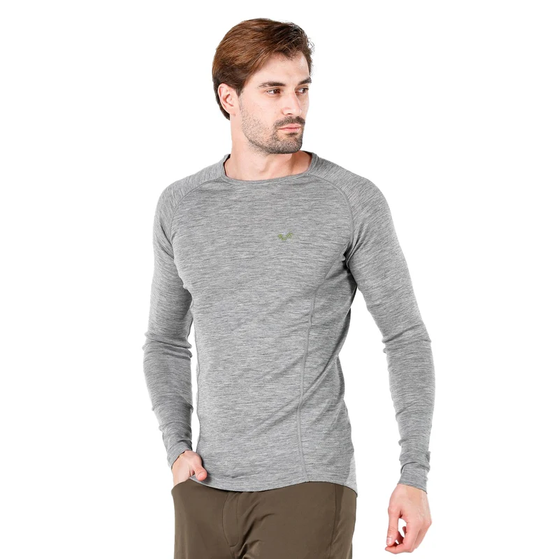 Langarmshirt - REMUS - 100% Merinowolle