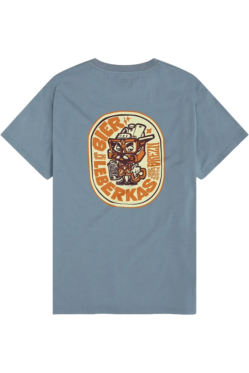 Herren T-Shirt mit bayerischem Motiv-Druck und Stickerei