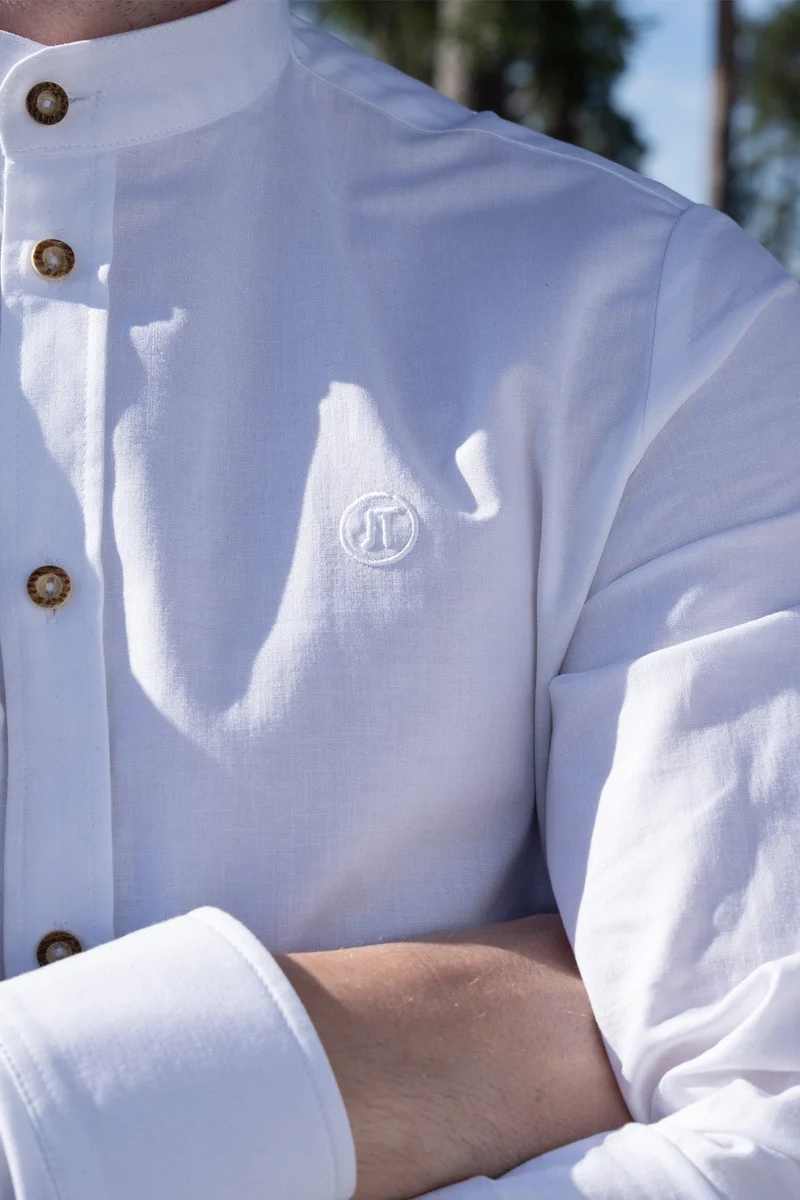 TRACHTENHEMD SLIMFIT TRADITIONAL WEISS