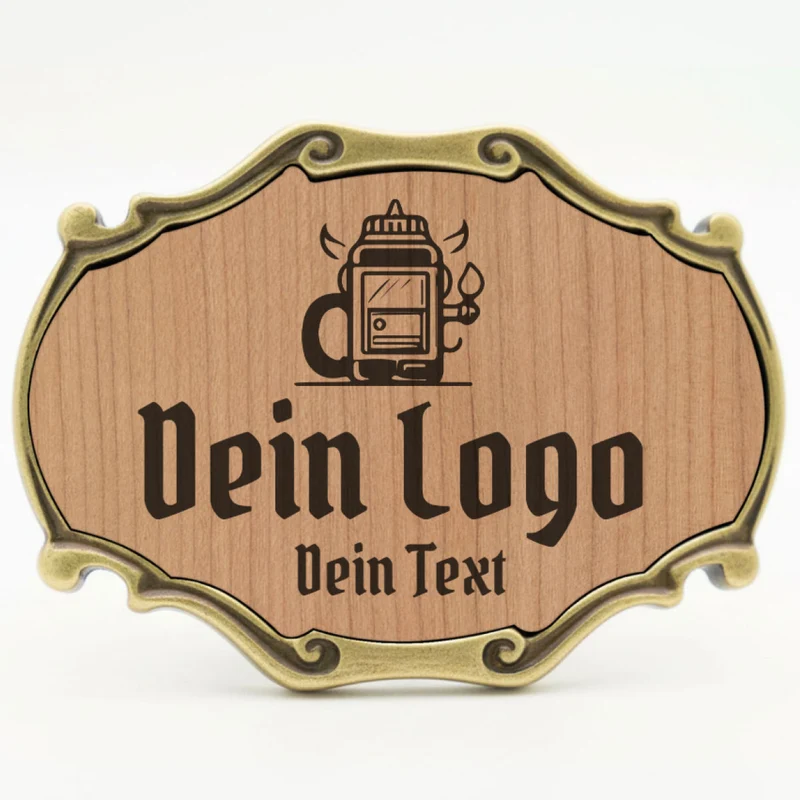 Trachten Gürtelschnalle mit eigenem Logo ab 1 Stk.