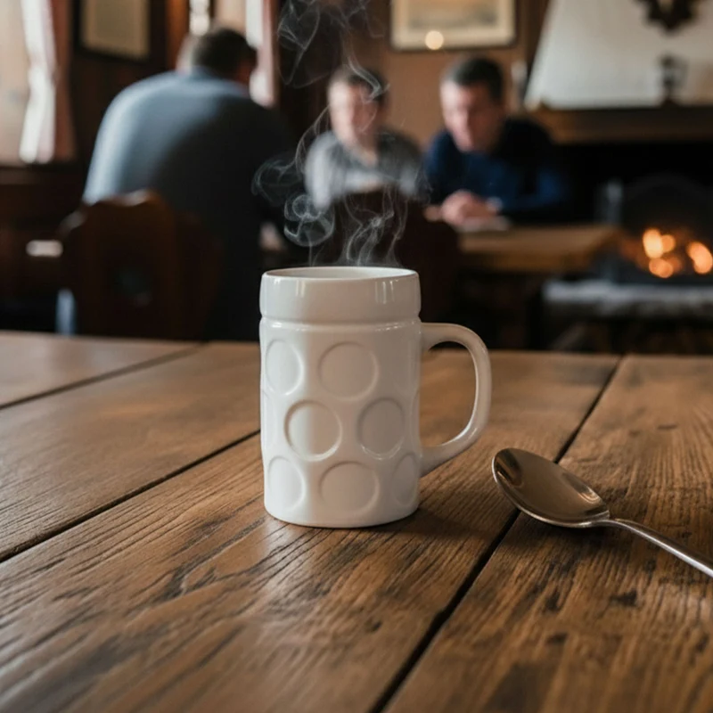 Maßkrug Espresso Kaffeetasse Weiß
