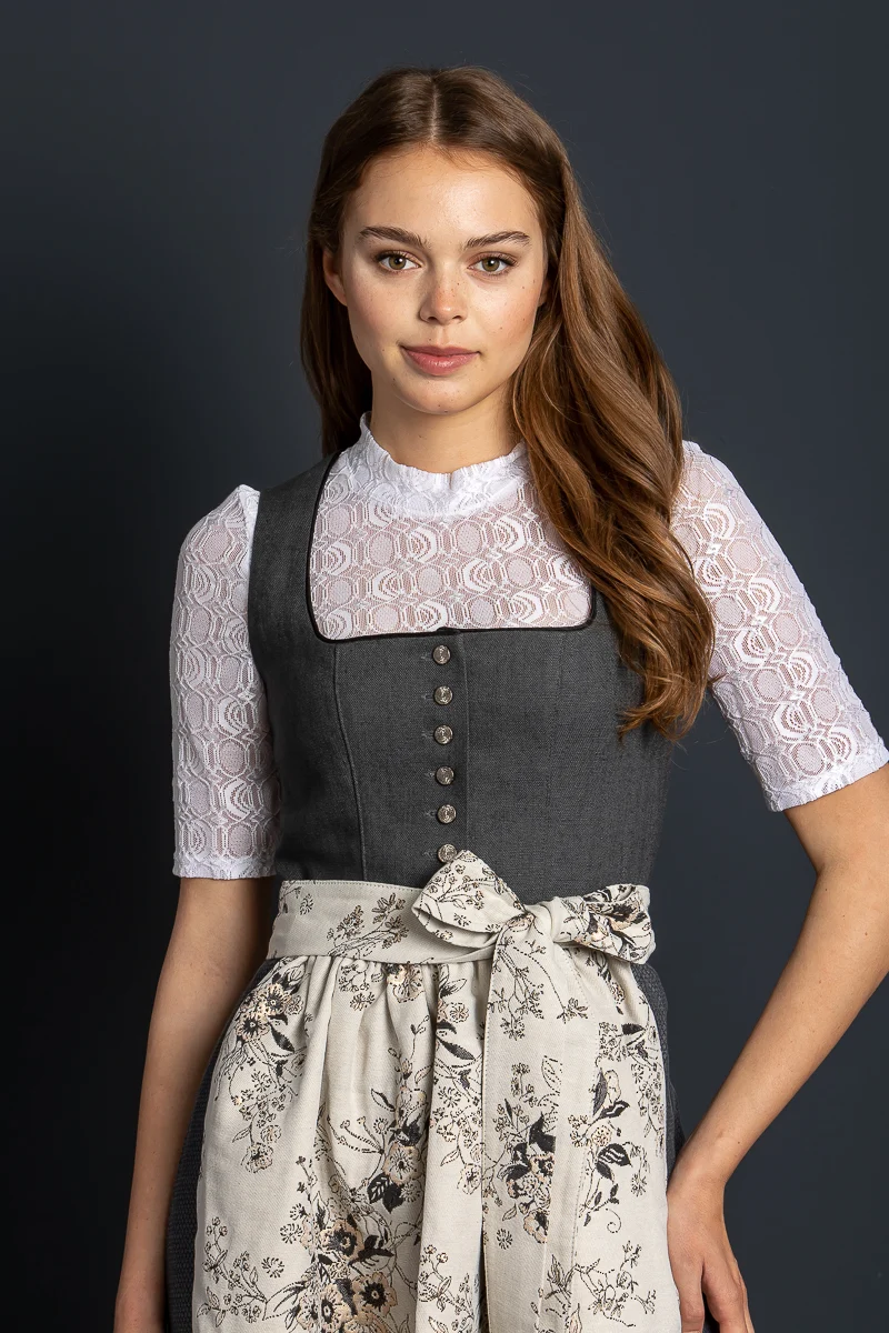 Almliebe Dirndl Mei Gspusi grau