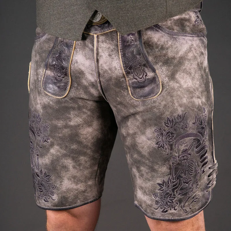Himmel Arsch und Zwirn Lederhose Boandlkramer Nappato Stein Schwarz