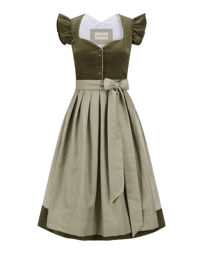 Dirndl Marie, Cord mit abnehmbarem Arm
