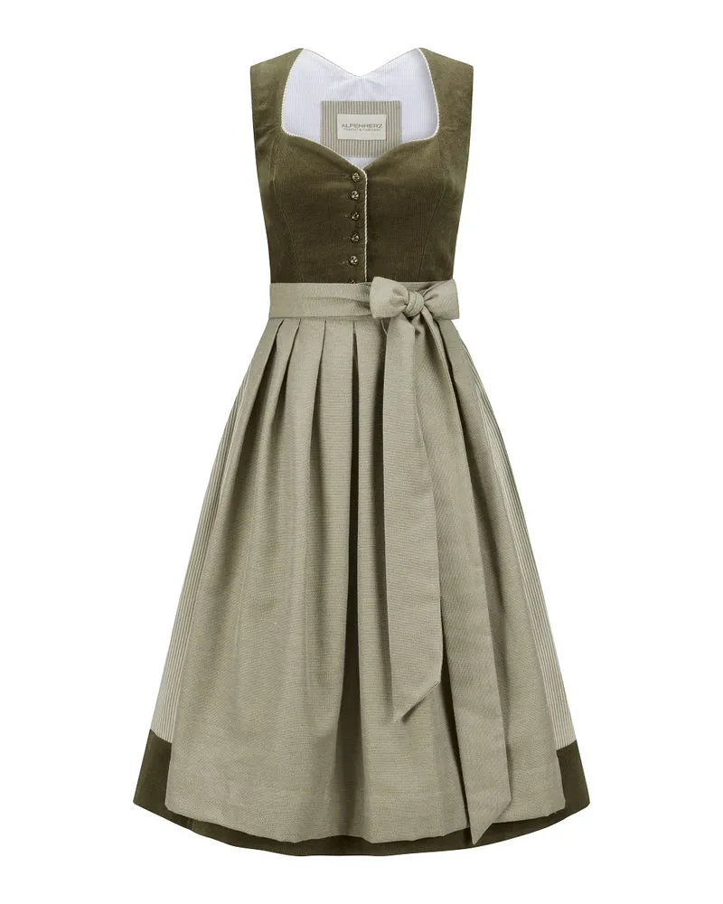 Dirndl Marie, Cord mit abnehmbarem Arm
