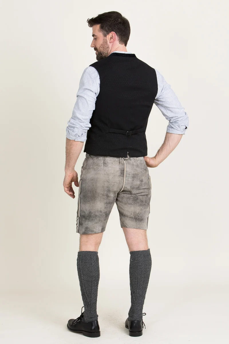 Kurze Spieth & Wensky Lederhose Austin oxford/grün
