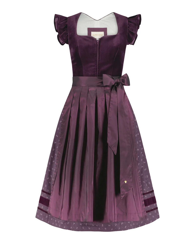 Samtdirndl Melissa mit abknöpfbarem Arm