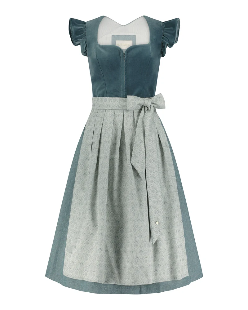 Samtdirndl Melissa mit abknöpfbarem Arm