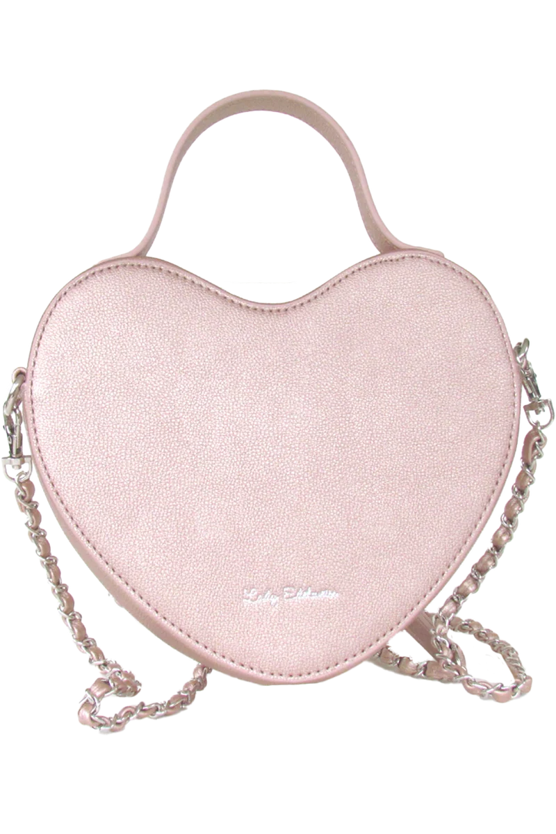 Damen Herztasche im Trachtenstil - rosa