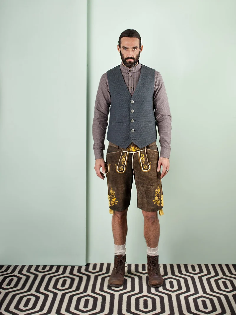KAROHEMD SLIMFIT DUNKELBLAU