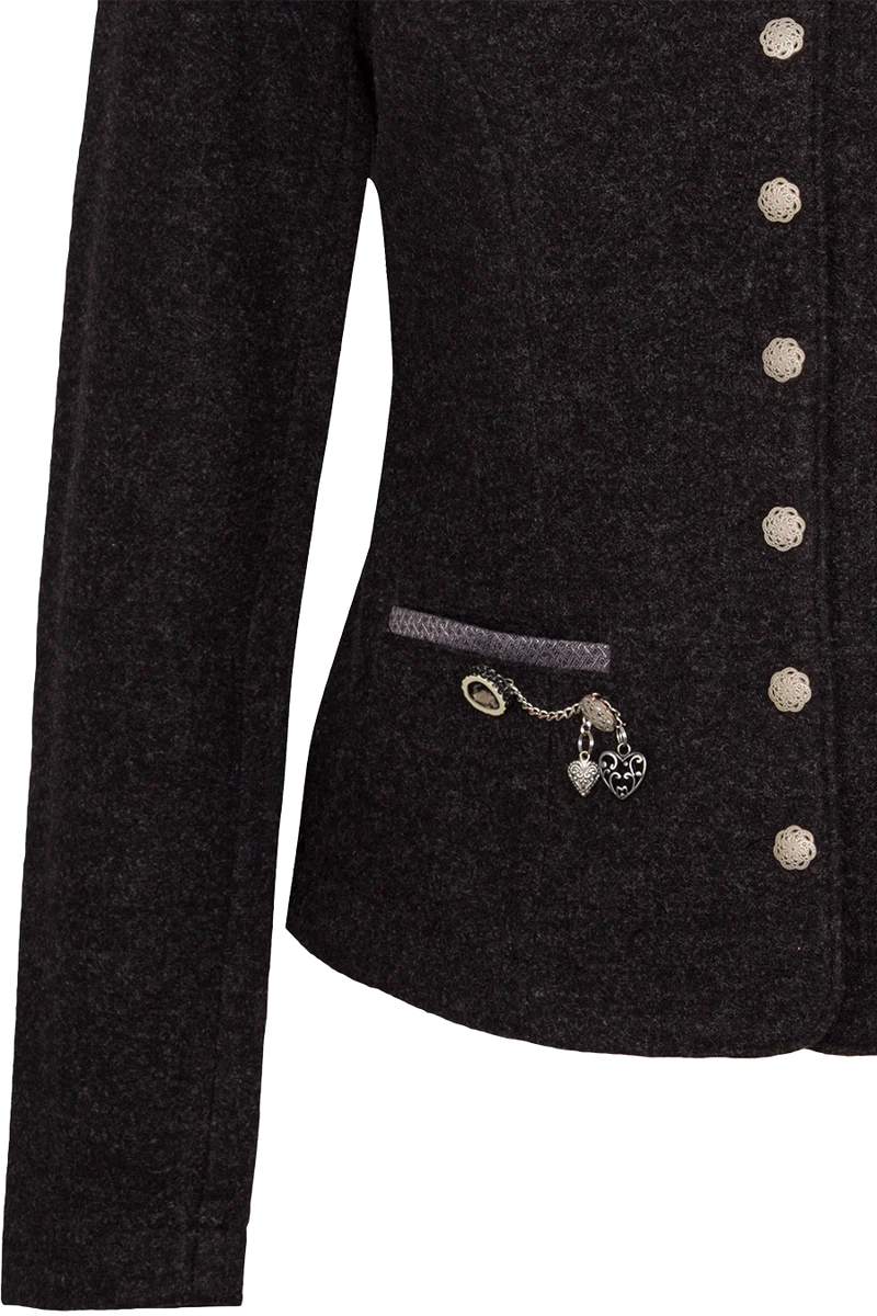 Damen Walkjacke mit Stickerei