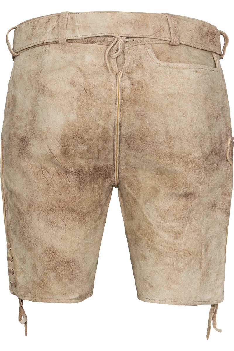 Kurze Lederhose mit Gürtel
