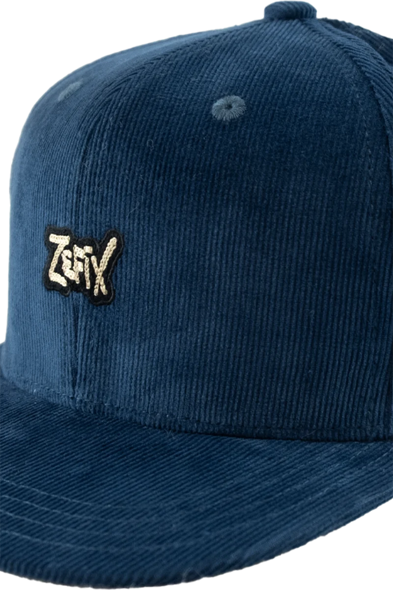 Cap aus Cord mit Zefix-Schriftzug