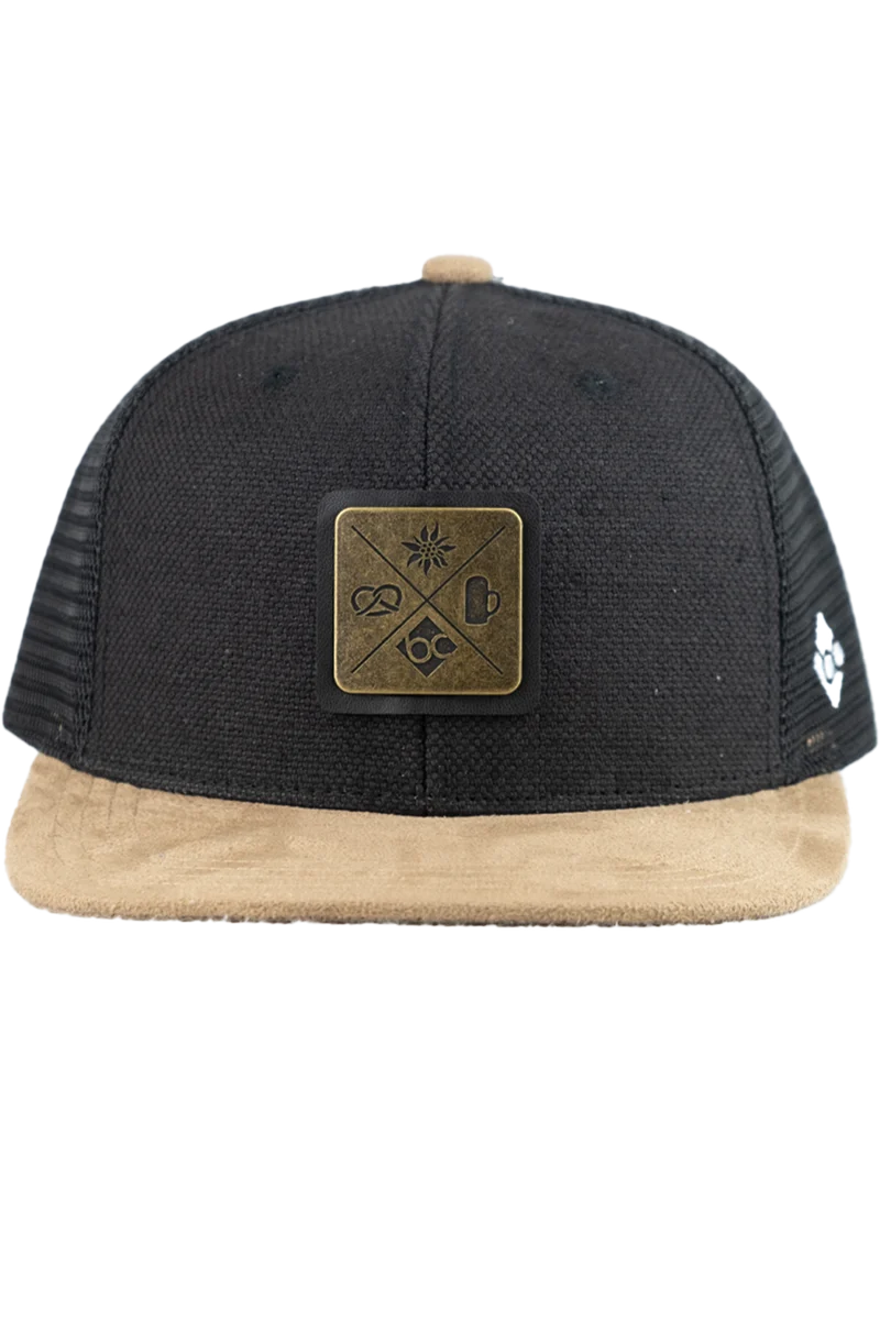 Unisex Snapback-Cap 'Kreizweis' mit Metal-Badge