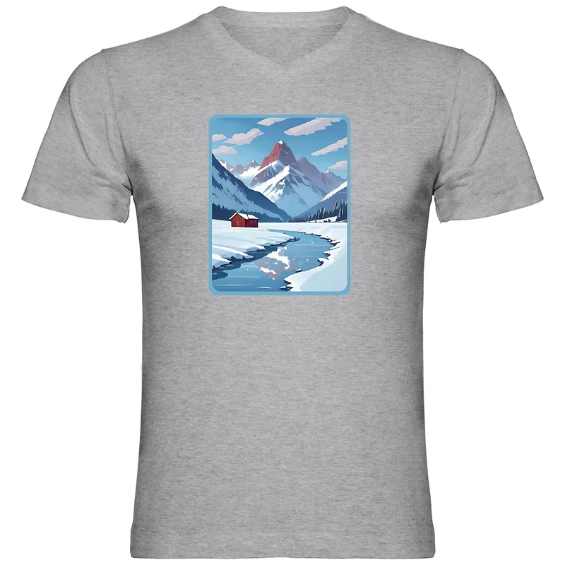 Home is where the Snow is Herren Tshirt V-Ausschnitt