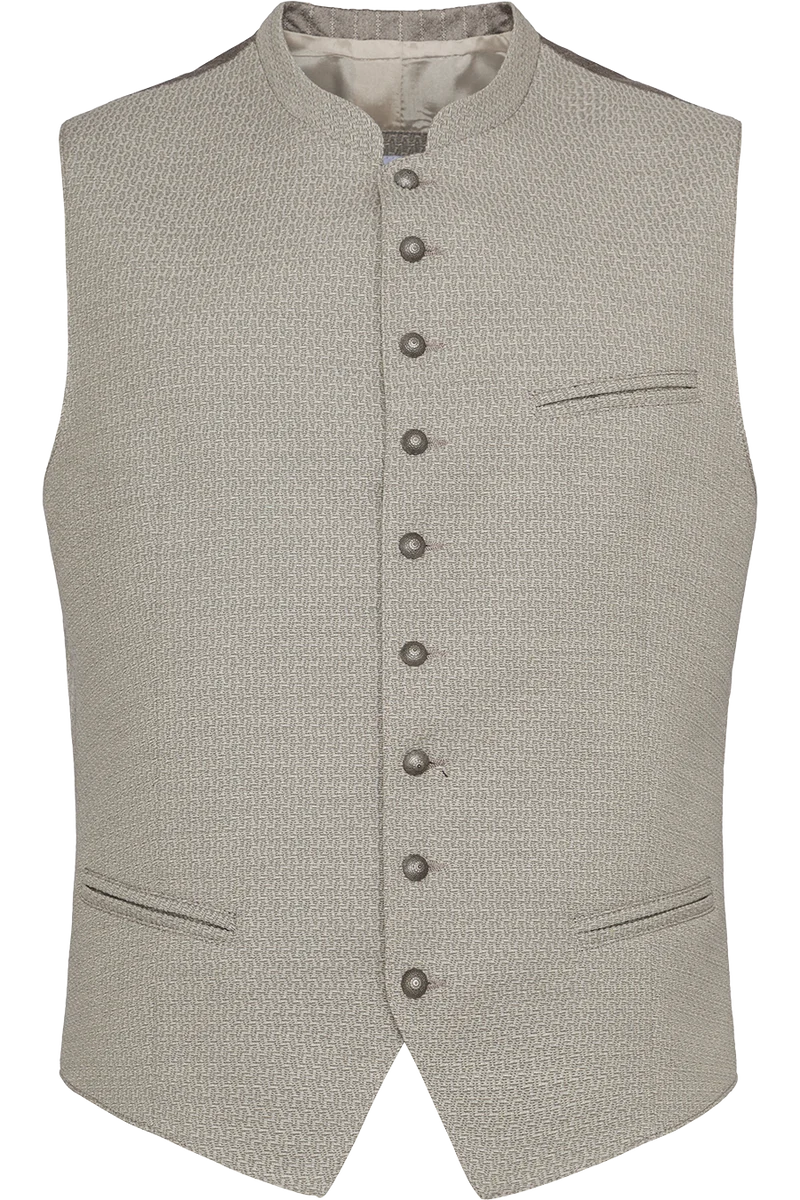 Elegante Herren Trachtenweste mit Stehkragen