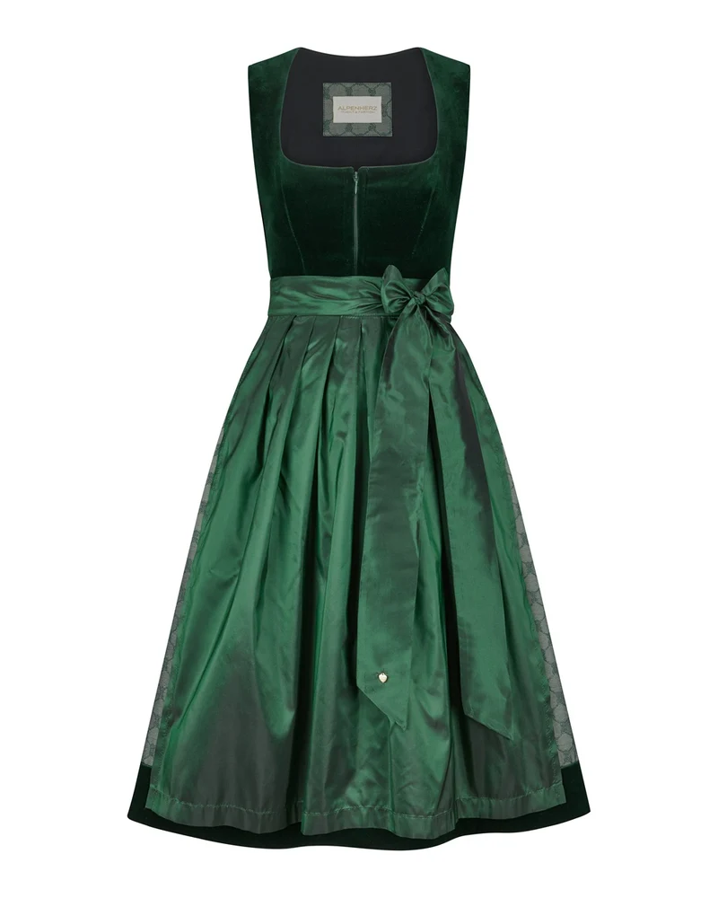 Samtdirndl Mona mit abnehmbarem Puffarm